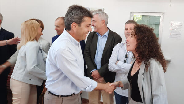 El Ayuntamiento de Altea acompaña al presidente de la Generalitat en su visita a las obras del TRAM a su paso por el Mascarat