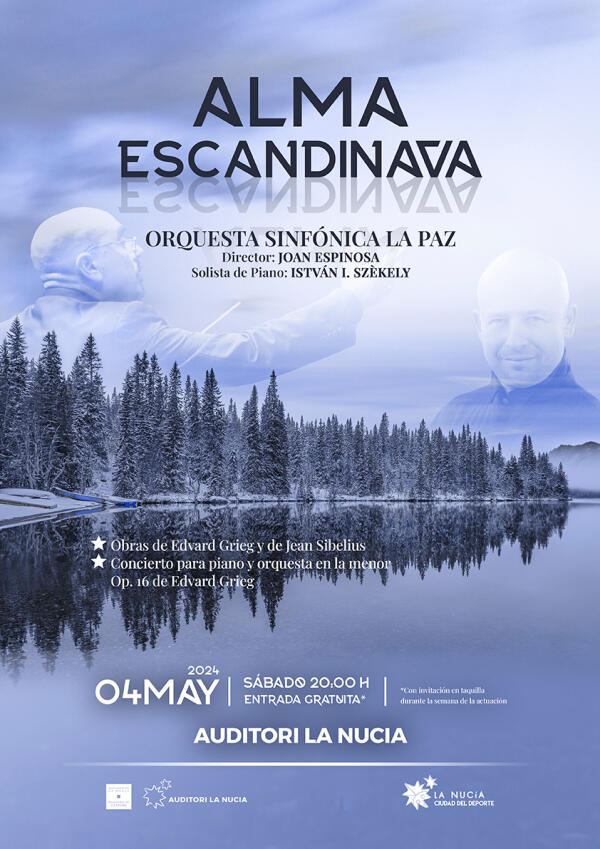 Concierto gratuito de la Orquesta Sinfónica La Paz y el pianista István I. Székely en l’Auditori